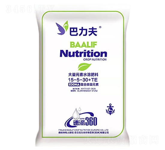 大量元素水溶肥料15-5-30+TE-巴力夫-特拉豐農(nóng)業(yè)