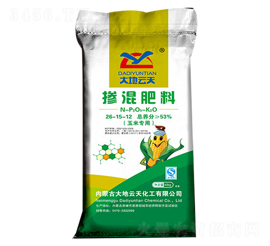 玉米專用摻混肥料26-15-12-大地云天