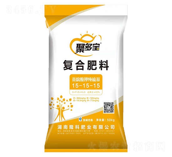 黃腐酸鉀純硫基15-15-15-聚多寶-隆科農資