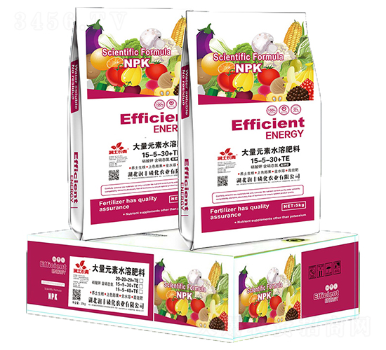 大量元素水溶肥料15-5-30+TE-潤土長青