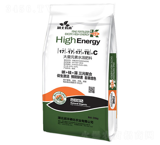 大量元素水溶肥料17-17-17+TE-潤土長青