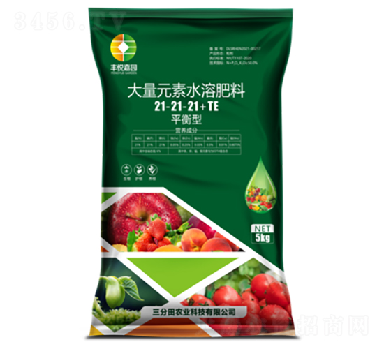 平衡型大量元素水溶肥料21-21-21+TE-豐悅嘉園-三分田農(nóng)業(yè)