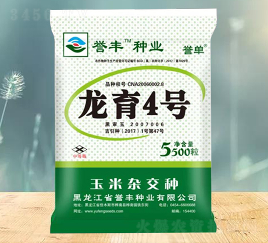 龍育4號(hào)玉米種子-譽(yù)豐