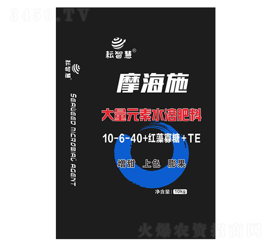 摩海施大量元素水溶肥料10-6-40+紅藻寡糖+TE-耘智慧