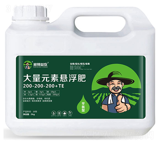 平衡型大量元素懸浮肥200-200-200+TE-潤(rùn)邦益農(nóng)