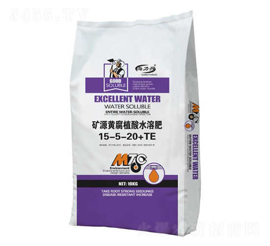 礦源黃腐植酸水溶肥15-5-20+TE-海星肥業(yè)