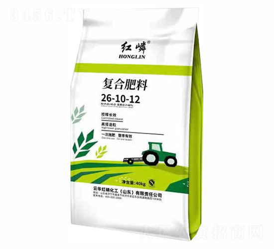 40kg復(fù)合肥料26-10-12-云化紅嶙