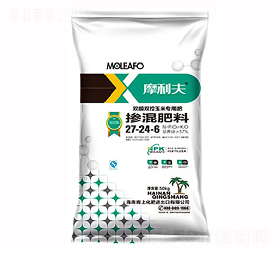 雙膜雙控玉米專用摻混肥料27-24-6-摩利夫-青上化肥