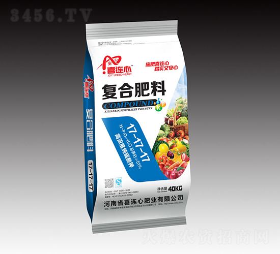 高濃度純硫酸鉀復(fù)合肥料17-17-17-喜連心