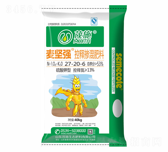 硫酸鉀型控釋摻混肥料27-20-6-麥堅強-茂施肥料