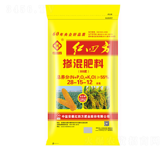摻混肥料28-15-12-紅四方