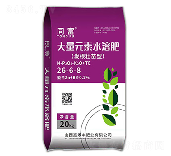 發(fā)根壯苗型水溶肥26-6-8-同富-嘉禾豐