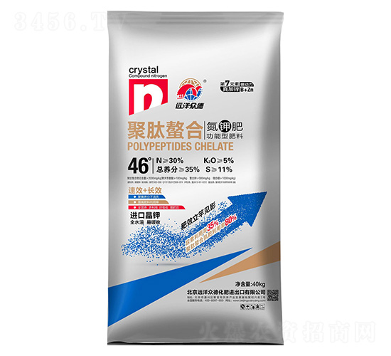 聚肽螯合氮鉀功能型肥料30-0-5-遠(yuǎn)洋眾德