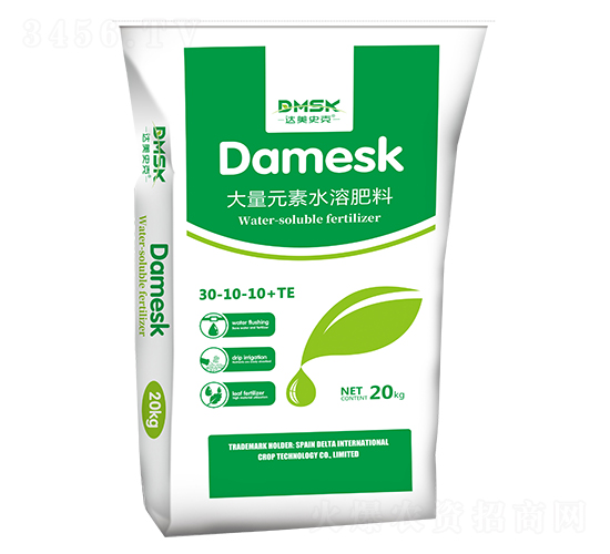 大量元素水溶肥料30-10-10+TE-達美史克