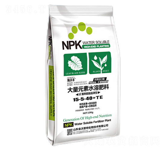 礦源黃腐酸高鉀型大量元素水溶肥料15-5-40+TE-海沃豐-海沃達生物