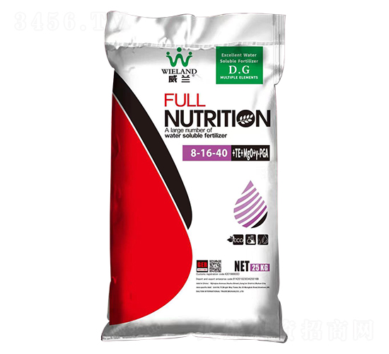 大量元素水溶肥料8-16-40+TE-威蘭-道爾頓
