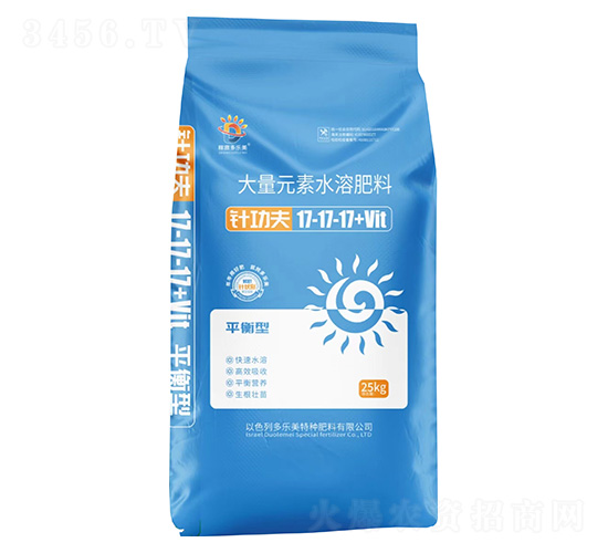 平衡型大量元素水溶肥料17-17-17+Vit-針功夫-多樂美