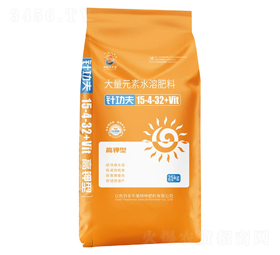 高鉀型大量元素水溶肥料15-4-32+Vit-針功夫-多樂美
