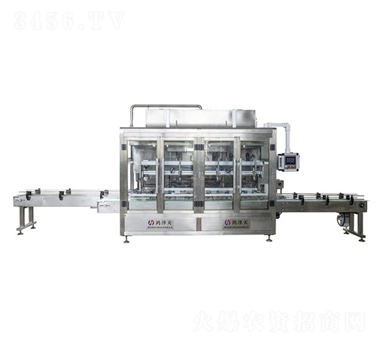 6頭三排側(cè)推式高精度稱重灌裝機-鴻澤天