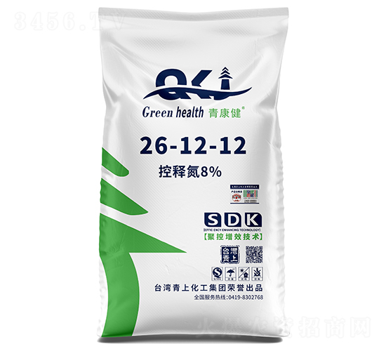 青康健緩釋摻混肥料26-12-12-臺(tái)灣青上