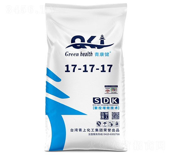 青康健硫酸鉀型復(fù)合肥料17-17-17-臺灣青上