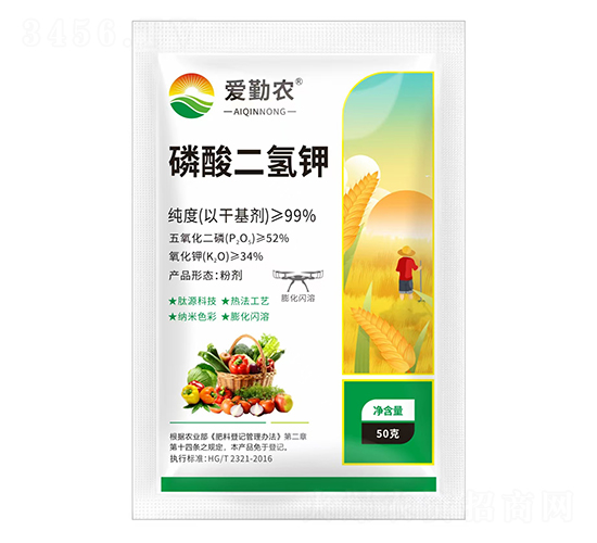 膨化閃溶磷酸二氫鉀-愛(ài)勤農(nóng)-富美田