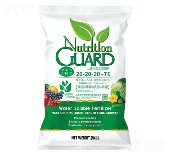 高鉀型大量元素水溶肥料20-20-20+TE-肽源生物