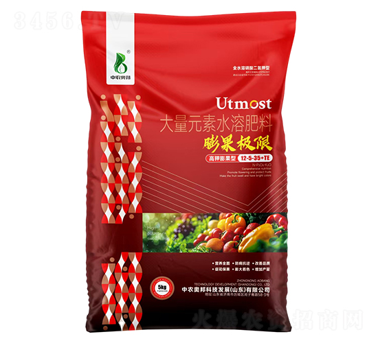 高鉀膨果型大量元素水溶肥料12-5-35+TE-膨果極限-中農奧邦