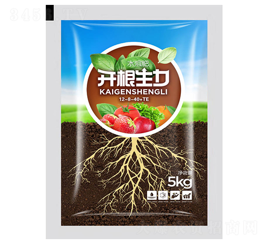 大量元素水溶肥粉劑12-8-40+TE-開根生力-云大科技