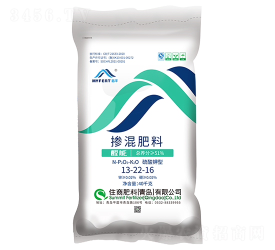 夢(mèng)豐控釋摻混肥13-22-16-住商肥料