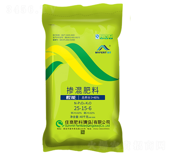 夢(mèng)豐控釋摻混肥25-15-6-住商肥料