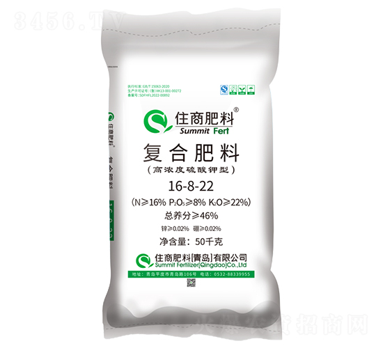 硫酸鉀型復(fù)合肥料16-8-22-住商肥料