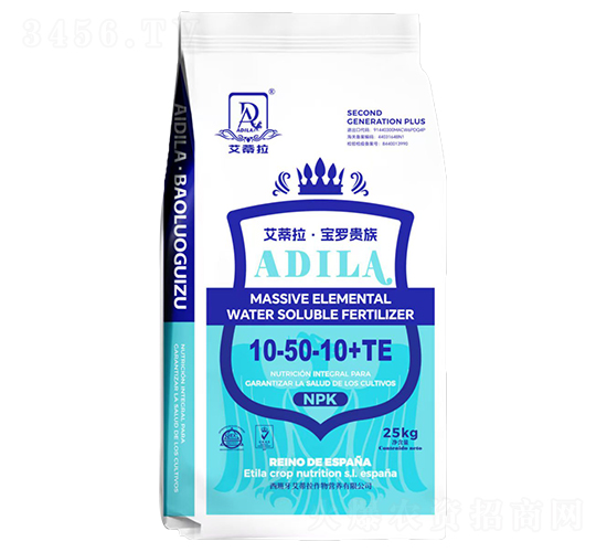 大量元素水溶肥料10-50-10+TE-艾蒂拉·寶羅貴族