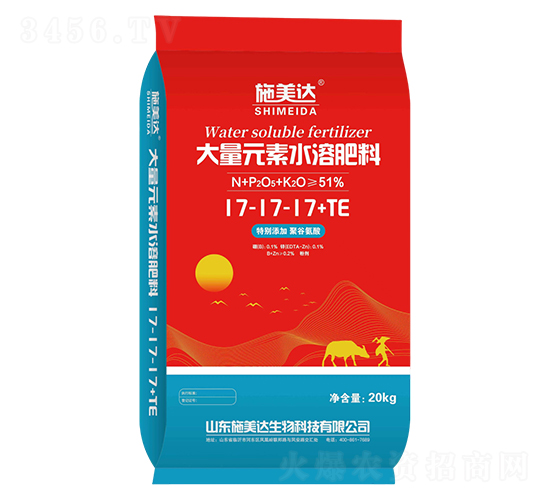 大量元素水溶肥料17-17-17+TE-施美達(dá)