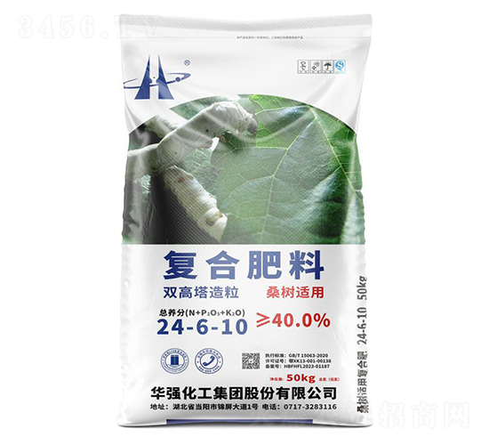 桑樹適用雙高塔造粒復(fù)合肥料24-6-10-余華強(qiáng)-華強(qiáng)化工集團(tuán)