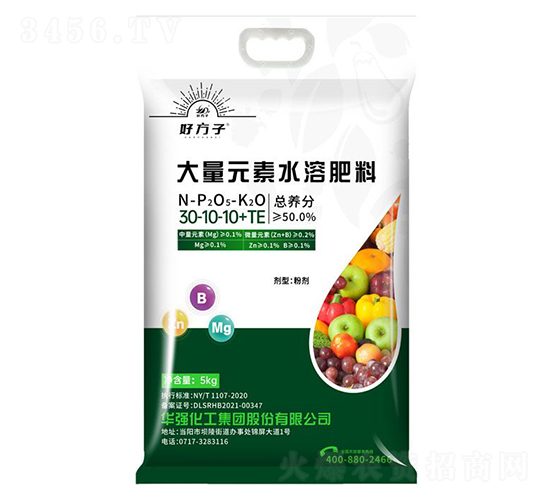 大量元素水溶肥料30-10-10+TE-好方子-華強化工集團