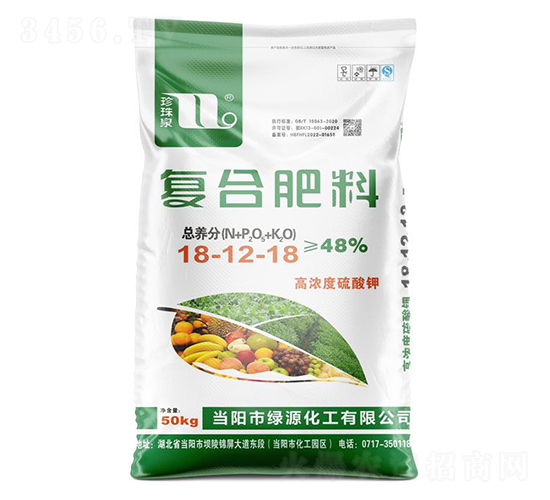 高濃度硫酸鉀復(fù)合肥料18-12-18-珍珠泉-華強(qiáng)化工集團(tuán)