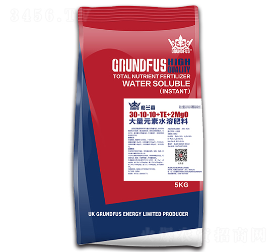 大量元素水溶肥料30-10-10+TE+2MgO-格蘭富