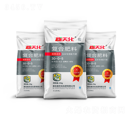高塔造粒復(fù)合肥料30-0-5-雄天化