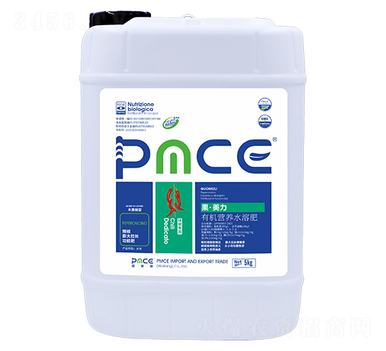 辣椒專用有機(jī)營(yíng)養(yǎng)水溶肥-果·美力-普美斯