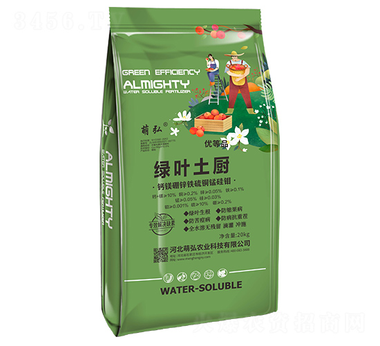 綠葉土廚（鈣鎂硼鋅鐵硫銅錳硅鉬）-萌弘