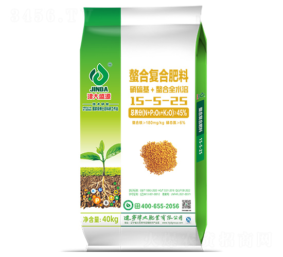 硝硫基螯合全水溶肥料15-5-25-津大盛源