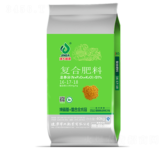 純硫基螯合全水溶復(fù)合肥料16-17-18-津大盛源