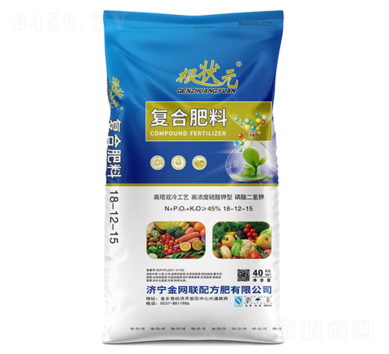 高塔雙冷工藝高濃度硫酸鉀型復合肥料18-12-15-根狀元-金網(wǎng)聯(lián)