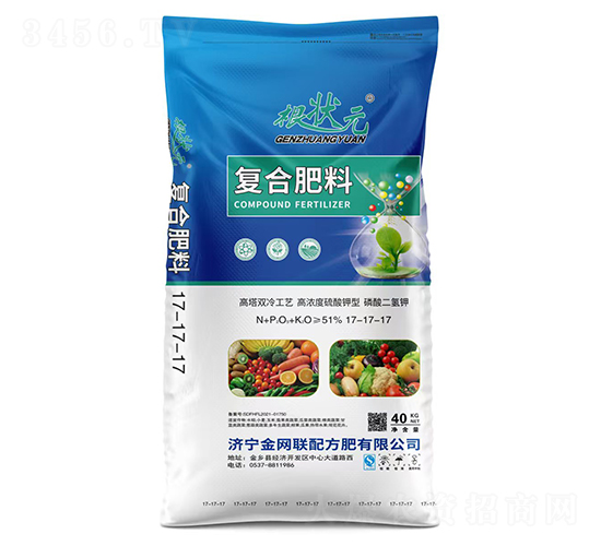 高塔雙冷工藝高濃度硫酸鉀型復(fù)合肥17-17-17-根狀元-金網(wǎng)聯(lián)