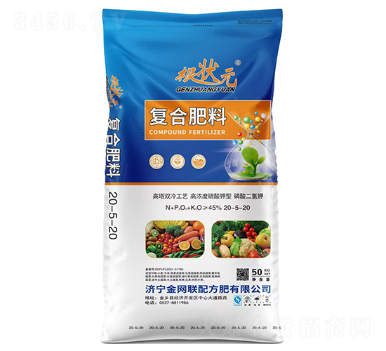 高塔雙冷工藝高濃度硫酸鉀型復(fù)合肥料20-5-20-根狀元-金網(wǎng)聯(lián)