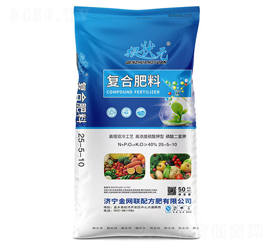 高塔雙冷工藝高濃度硫酸鉀型復(fù)合肥料25-5-10-根狀元-金網(wǎng)聯(lián)