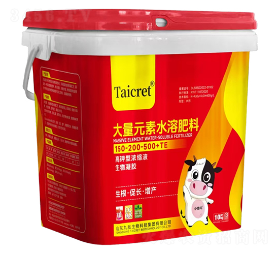 高鉀型生物凝膠大量元素水溶肥料150-200-500+TE-九肽生物