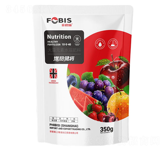 大量元素水溶肥料10-0-40-增甜健將-菲碧施