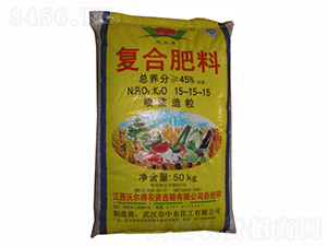 50kg噴漿造粒復(fù)合肥料15-15-15-沃爾得